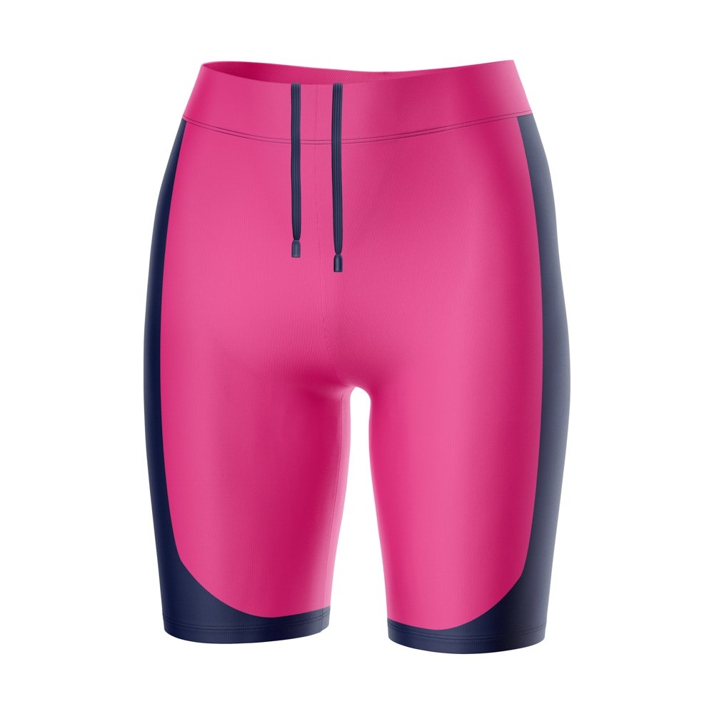 Beach Butterfly Kids Hot Pink Swim Shorts with Indigo side stripe Ages 4-11yrs - Jody and Lara
