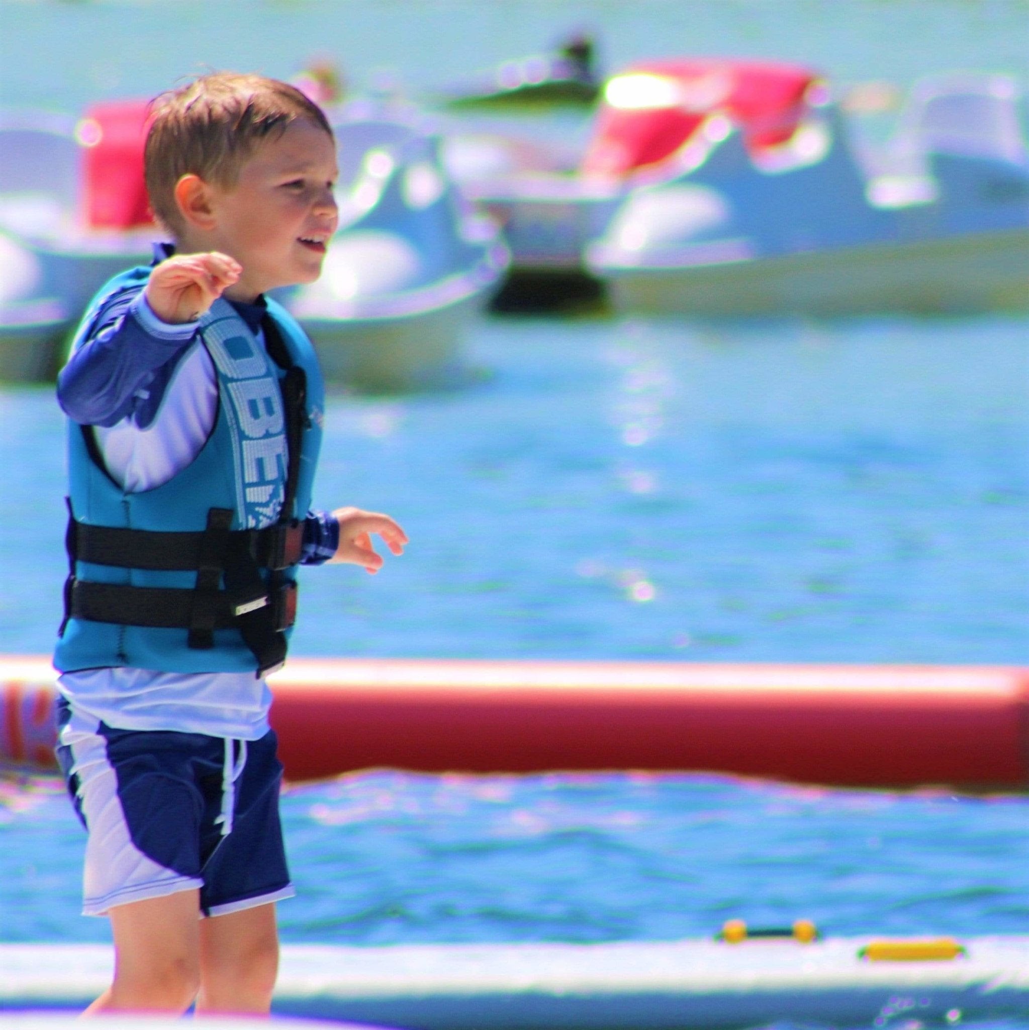 Kids Boys Swimwear UPF 50+ UV Protection Navy and White Swim