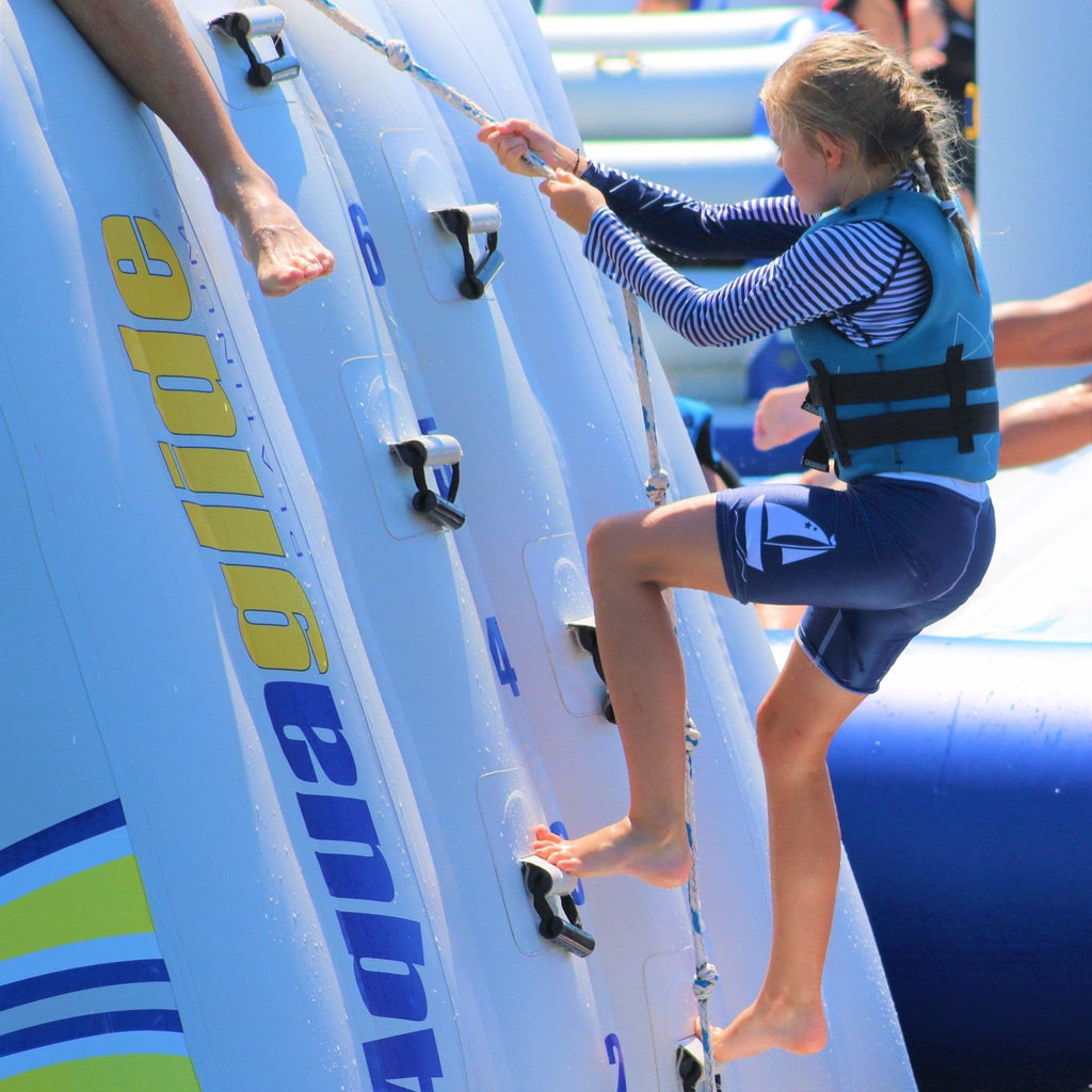 Sea Breeze White Sailboat Print on Kids Navy Swim Shorts Age 4-11yrs - Jody and Lara